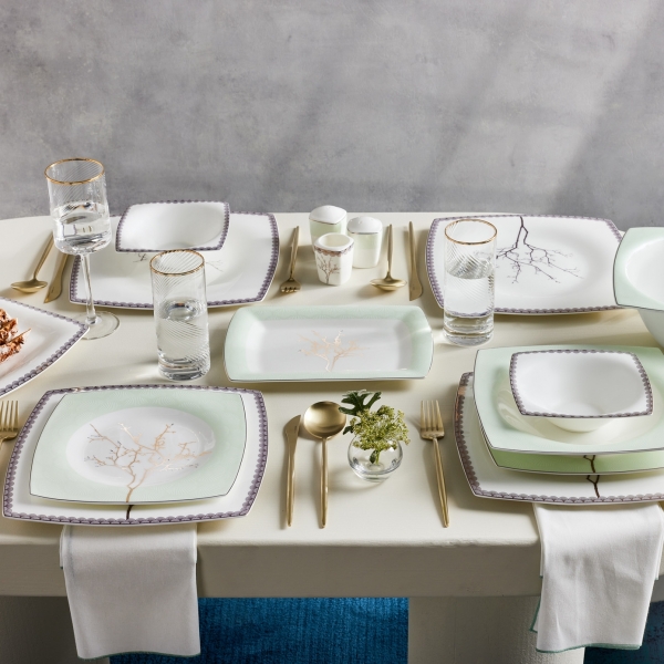 Karaca Fine Pearl Banyan 58 Parça Yemek Takımı