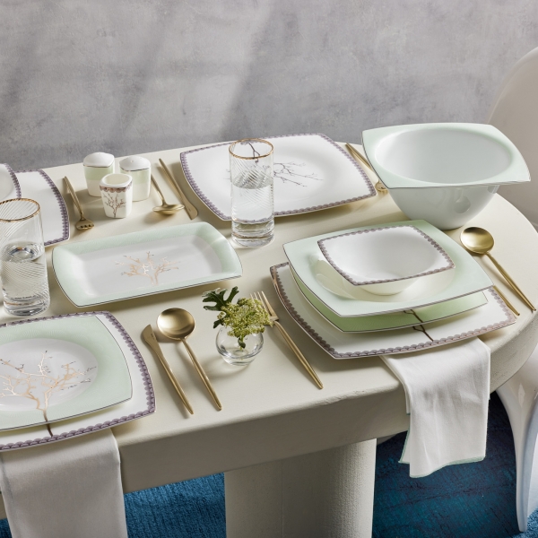Karaca Fine Pearl Banyan 58 Parça Yemek Takımı
