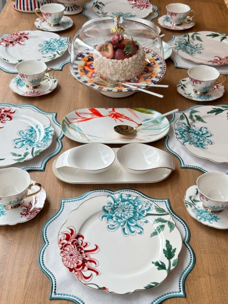 Rossev Fleur 42 Parça Kahvaltı Takımı (42 Parça)