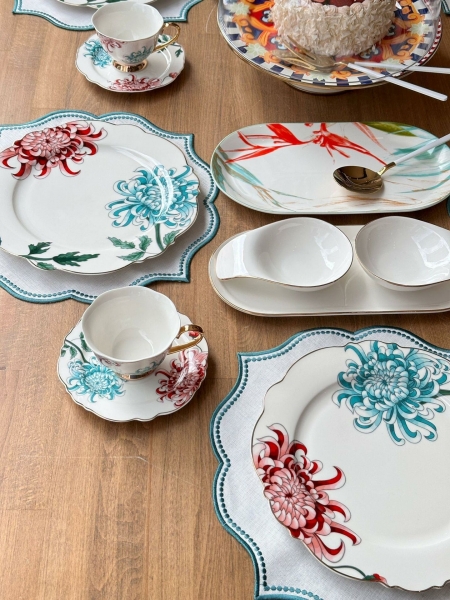 Rossev Fleur 42 Parça Kahvaltı Takımı (42 Parça)