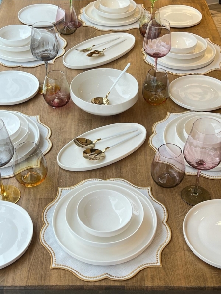 Rossev Modern Sade 50 Parça Yemek Takımı (50 Parça)