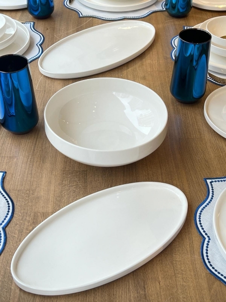 Rossev Modern Sade 81 Parça Yemek Takımı (81 Parça)