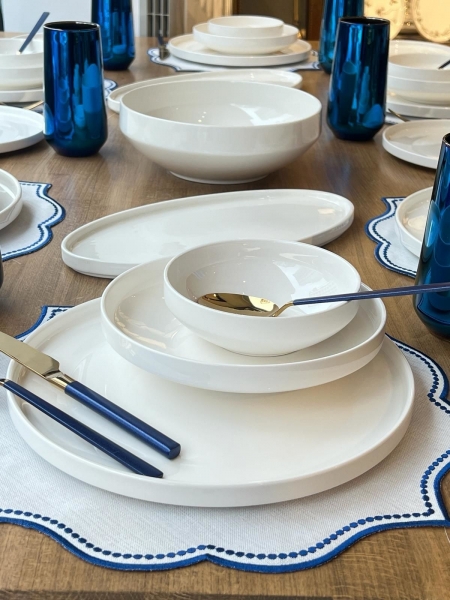 Rossev Modern Sade 81 Parça Yemek Takımı (81 Parça)