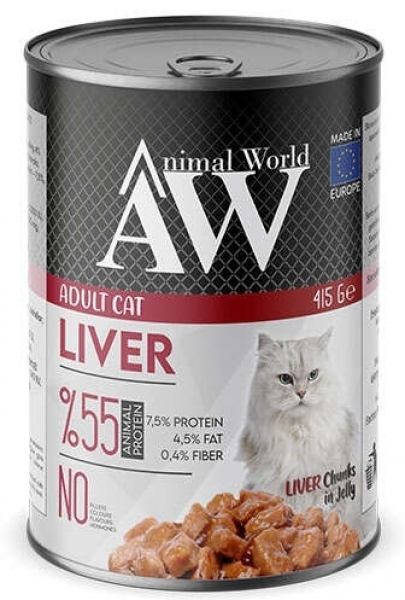 Animal World Chucks In Jelly Ciğerli 415 gr Kedi Maması