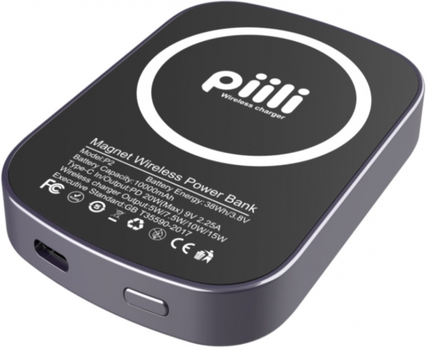 Piili P2 Manyetik Wireless 10000 mAh Powerbank