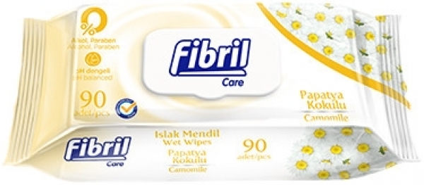 Fibril Papatya Kokulu Islak Mendil (90 Yaprak)