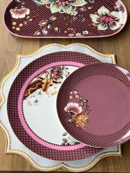 Rossev Magenta 29 Parça Kahvaltı Takımı