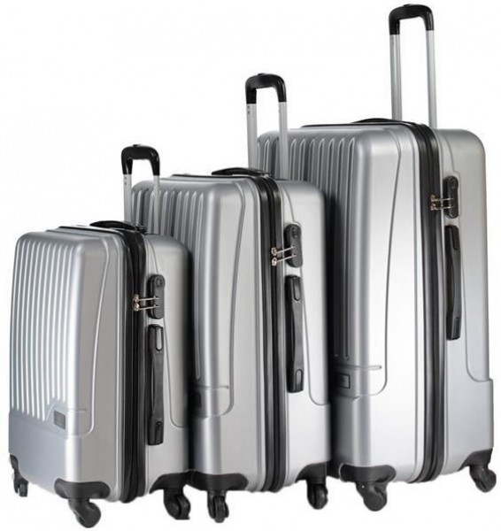 Wexta WX-230 Silver Plus 3'lü Valiz Seti
