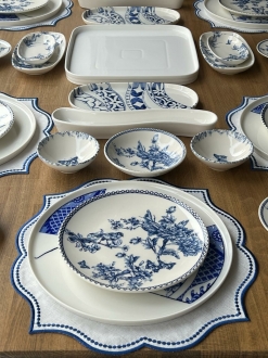 Rossev Blue 51 Parça Kahvaltı Takımı