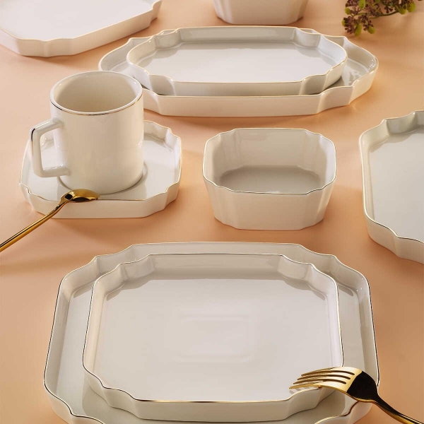 Aryıldız Katy Gold 32 Parça Kahvaltı Takımı (32 Parça / Modern)