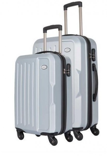 Wexta WX210 Silver Kabin & Orta Boy 2'li Valiz Seti