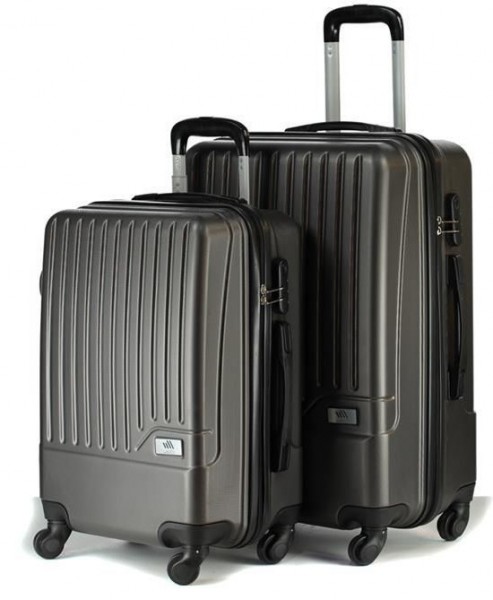 Wexta WX210 Silver Kabin & Orta Boy 2'li Valiz Seti