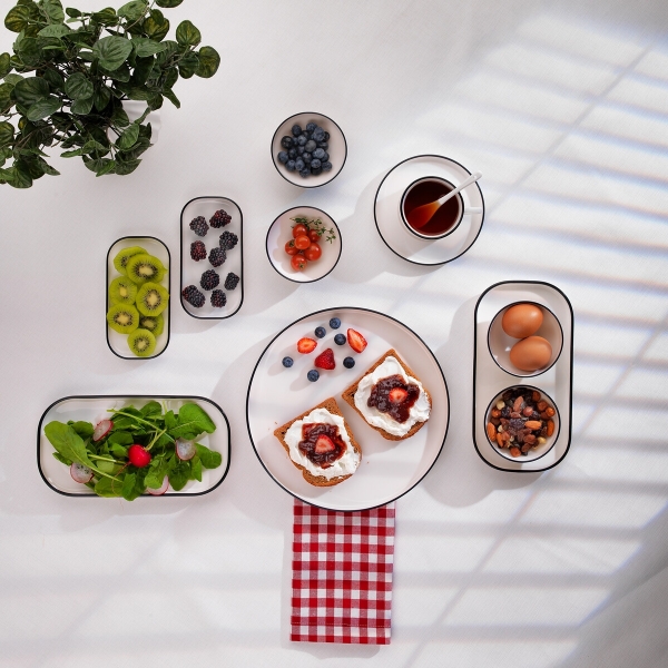 Schafer Adel Brunch Siyah 32 Parça Kahvaltı Takımı (32 Parça)