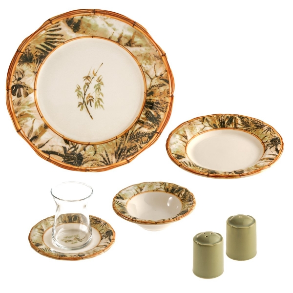 Jumbo Bamboo 26 Parça Kahvaltı Takımı