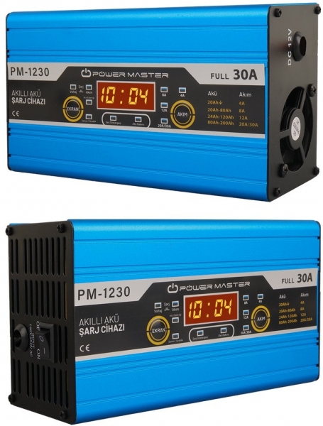Powermaster PM-1230 Akü Şarj Cihazı