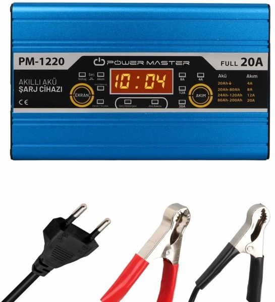 Powermaster PM-1220 Akü Şarj Cihazı