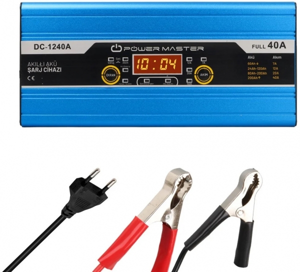 Powermaster DC-1240A Akü Şarj Cihazı