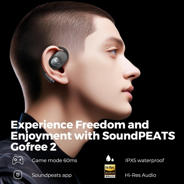Soundpeats GoFree2 Tam Kablosuz Kulaklık