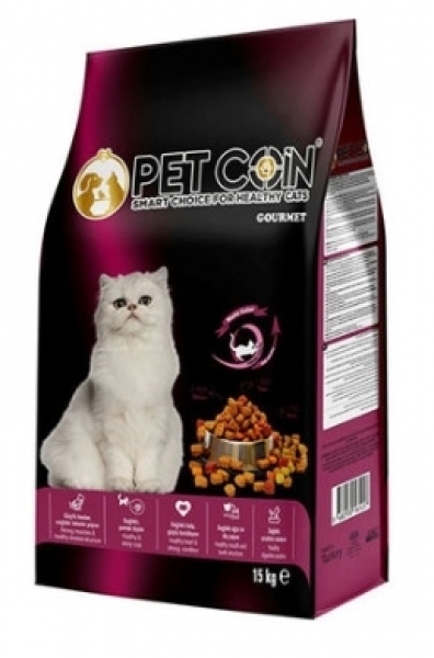 Pet Coin Gourmet Multi Color Yetişkin 15 kg Kedi Maması