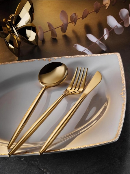 Aryıldız AR248225 Versay Gold 36 Parça Çatal Kaşık Bıçak Takımı