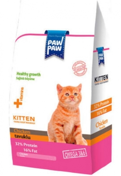 Paw Paw Tavuk Etli Yavru 1 kg Kedi Maması