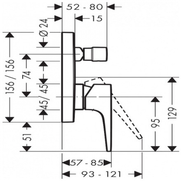 Hansgrohe Metropol 32545670 Duş Bataryası