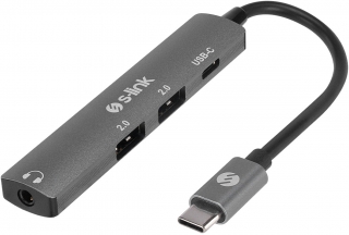 S-link Type-C to USB 2.0 3.5mm AUX USB-C Dönüştürücü