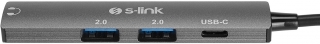 S-link Type-C to USB 2.0 3.5mm AUX USB-C Dönüştürücü