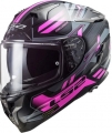 LS2 Challenger Spin Siyah-Titanium-Pembe