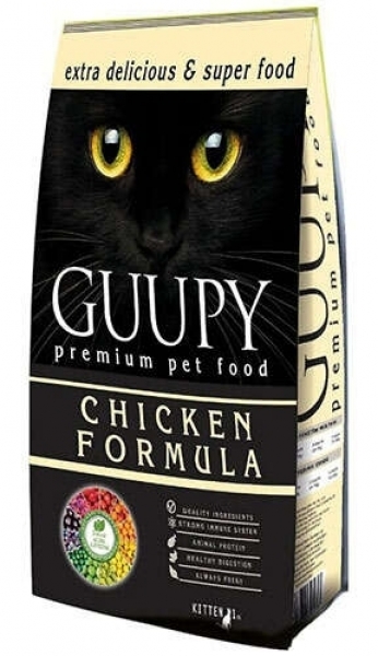 Guupy Tavuk Etli Yavru 15 kg Kedi Maması