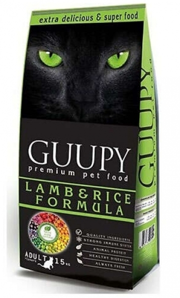 Guupy Kuzu Etli Yetişkin 15 kg Kedi Maması