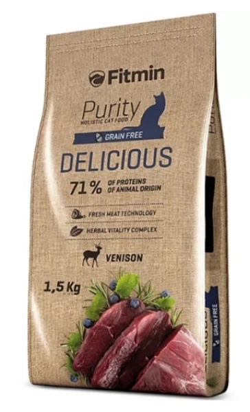 Fitmin Purity Delicious Taze Av Etli Yetişkin 1.5 Kg Kedi Maması