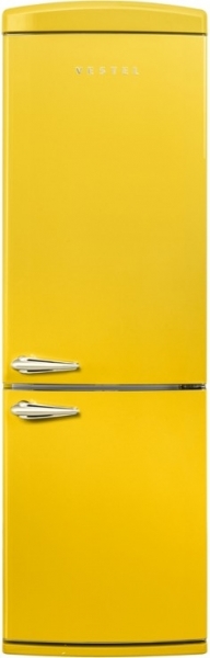 Vestel Retro NFK37011 Buzdolabı (Sarı)