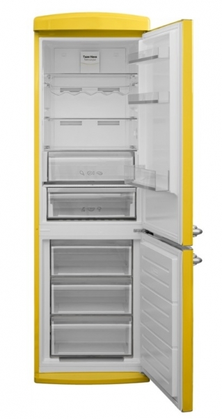 Vestel Retro NFK37011 Buzdolabı (Sarı)