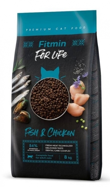 Fitmin Forlife Balık Tavuk Yetişkin 1.8 kg Kedi Maması