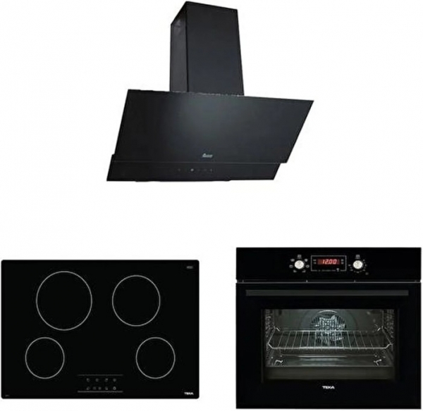 Teka Siyah Ankastre Set TB 770 + HAK 627 BK + ATV 90