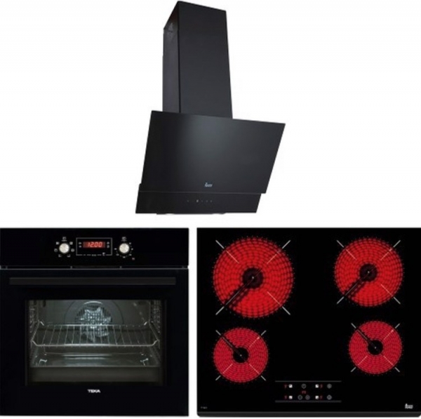 Teka Chef 9 Siyah Ankastre Set TZ 6415 + HAK 627 BK + TVT 60.1