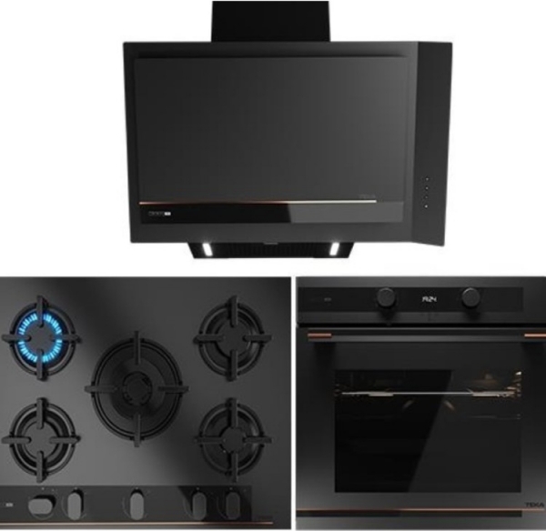 Teka Infinity G1 Edition Siyah Ankastre Set GBC 75-G1 GB + HLB 85-G1 P BM + DVI 88-G1 EOS BM