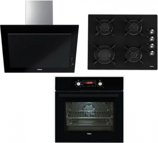 Teka Siyah Ankastre Set HL LUX 60 4G AI AL + HAK 627 BK + DVT 68660 TBS BK