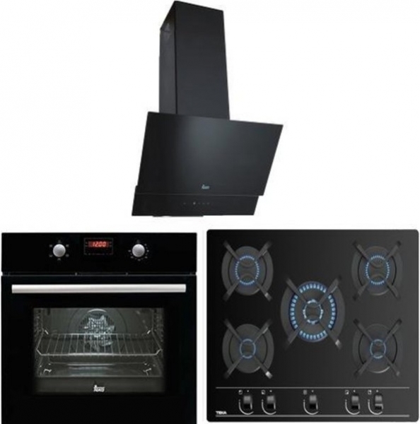 Teka Siyah (Atv 60 - Gbc 75030 - Hak 625) Ankastre Set GBC 75030 KBN + HAK 625 BK + ATV 60