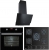 Teka Siyah (Atv 60 - Gbc 75030 - Hak 625) Ankastre Set GBC 75030 KBN + HAK 625 BK + ATV 60