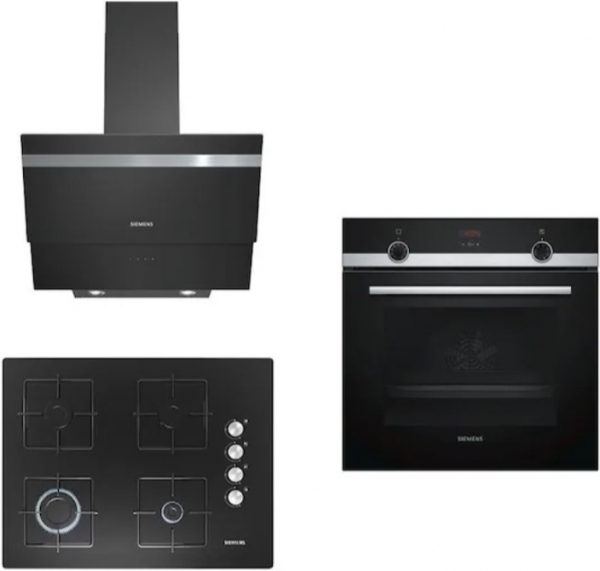 Siemens Siyah Ankastre Set EO7C6PO12O + HB514FBR0T + LC65KA670T