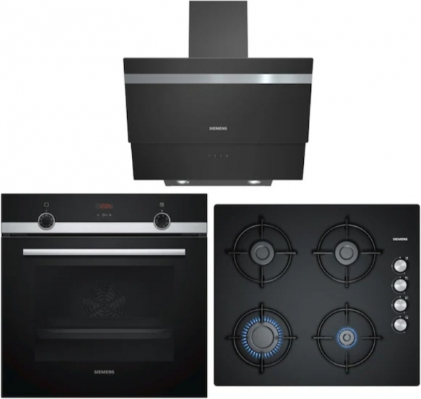 Siemens Siyah Ankastre Set EO6C6PB11O + HB514FBR0T + LC65KA670T