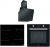 Franke Siyah Ankastre Set FHR 604 C T BK + FSL 86 H BK + FPJ 615 V BK A
