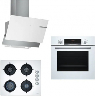 Bosch 238 Beyaz Ankastre Set POP6C2O10O + HBF534EW0T + DWK65AD20R