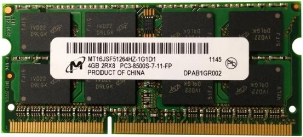 Micron MT16JSF51264HZ-1G1D1 4 GB 1066 MT