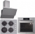 Silverline Gri Ankastre Set CS5429S01 + BO6505S01 + 3420 Classy 60