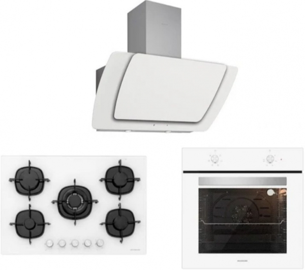 Silverline Beyaz Ankastre Set CS5365W01 + BO6501W01 + 3373 Misto