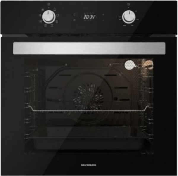 Silverline Siyah Ankastre Set CS5343B01 + BO6504B01 + 3450 Slimline 60