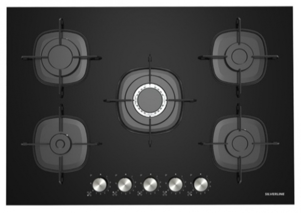 Silverline Siyah Ankastre Set CS5622B01 + BO65E1B01 + 3457.6.110.02 Soho